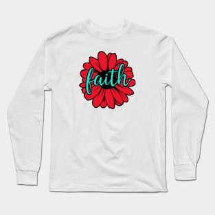 Faith Flower Long Sleeve T-Shirt